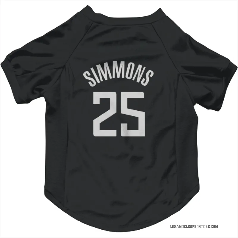 Ben Simmons  Black Los Angeles Clippers  Cat & Dog Pet Jersey