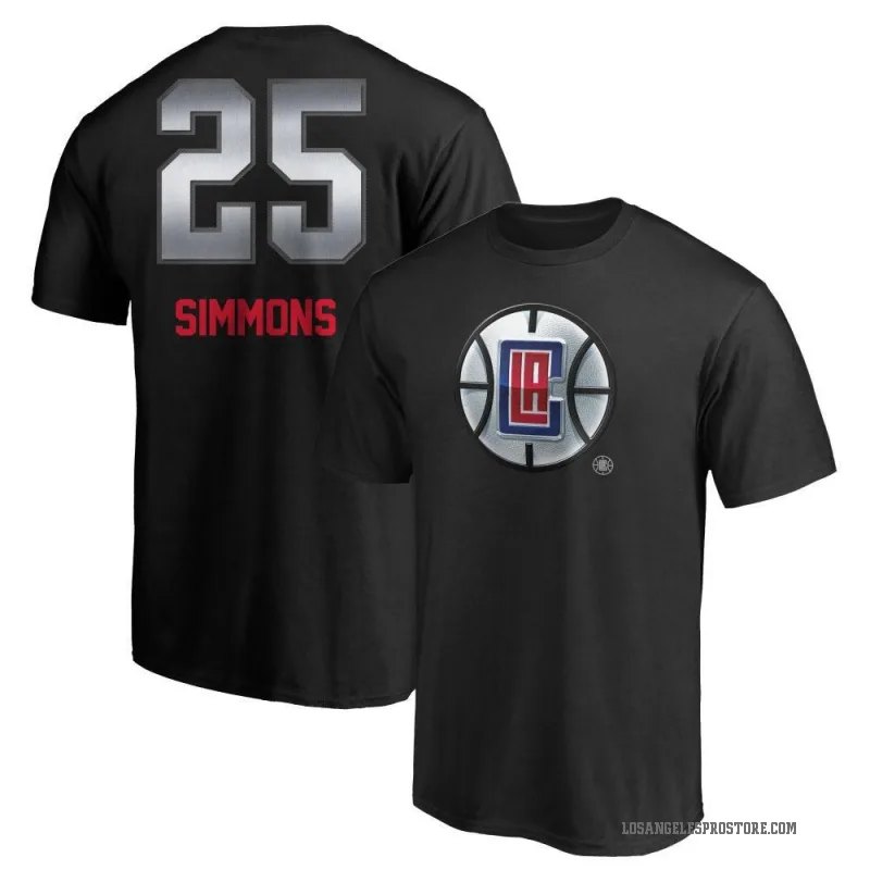 Ben Simmons Men's Black Los Angeles Clippers Midnight Mascot T-Shirt