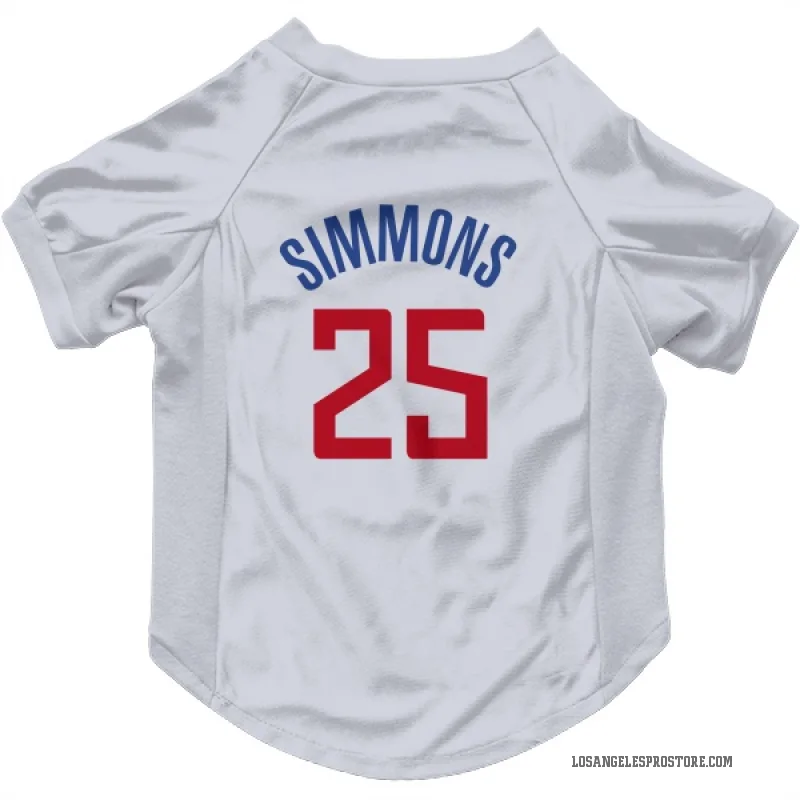 Ben Simmons  White Los Angeles Clippers  Cat & Dog Pet Jersey