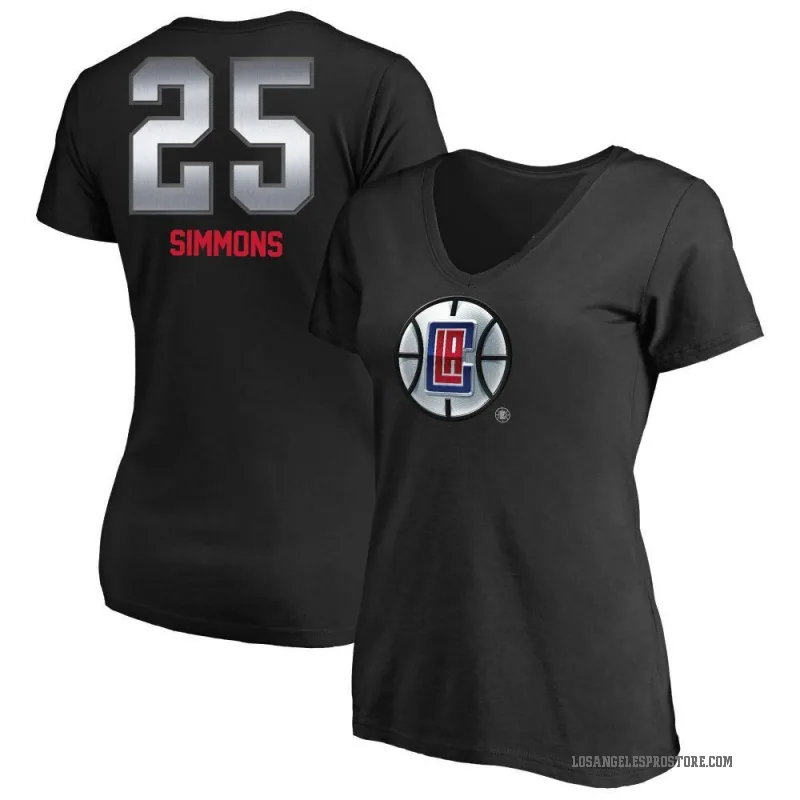 Ben Simmons Women's Black Los Angeles Clippers Midnight Mascot T-Shirt