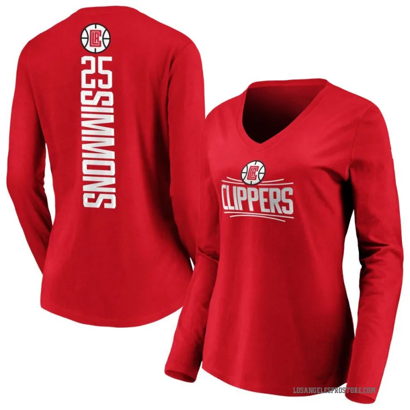 Ben Simmons Women's Royal Los Angeles Clippers Backer Long Sleeve T-Shirt
