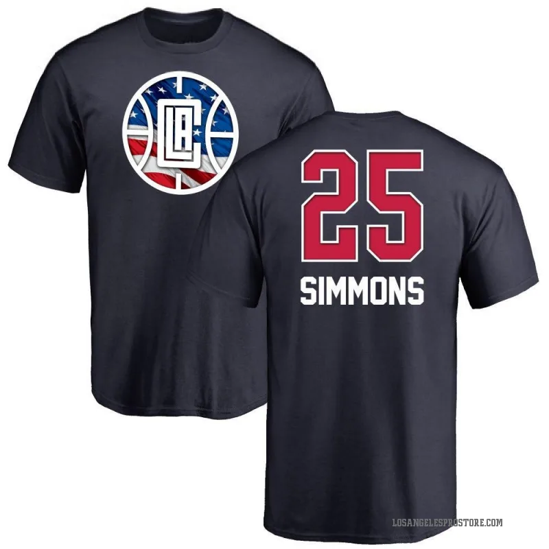 Ben Simmons Youth Navy Los Angeles Clippers Name and Number Banner Wave T-Shirt