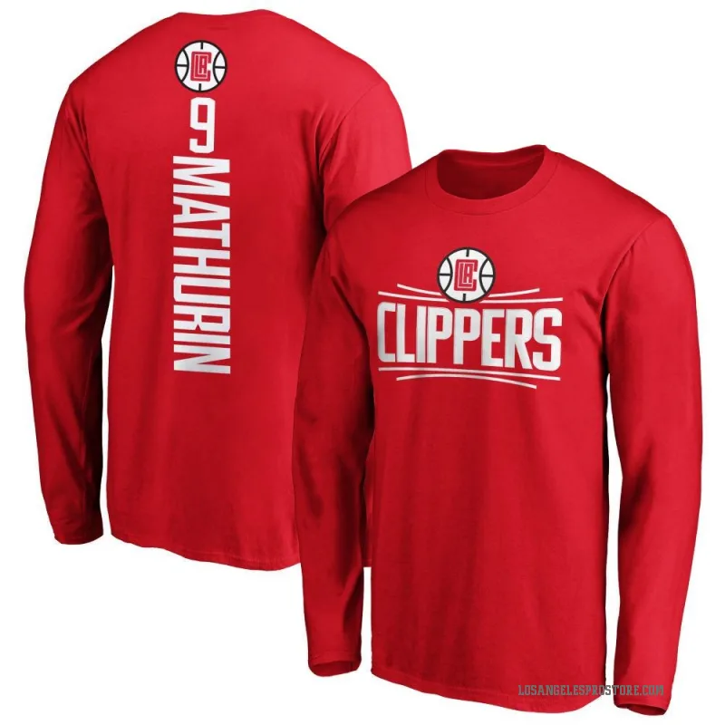 Bennedict Mathurin Youth Royal Los Angeles Clippers Backer Long Sleeve T-Shirt