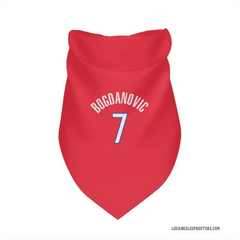 Bogdan Bogdanovic  Red Los Angeles Clippers  Cat & Dog Pet Bandana