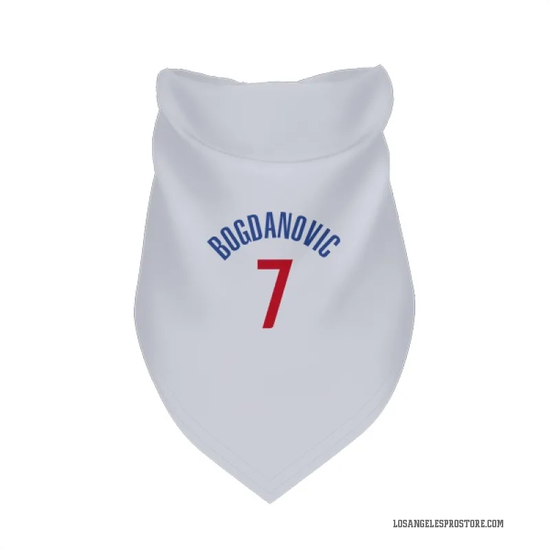 Bogdan Bogdanovic  White Los Angeles Clippers  Cat & Dog Pet Bandana
