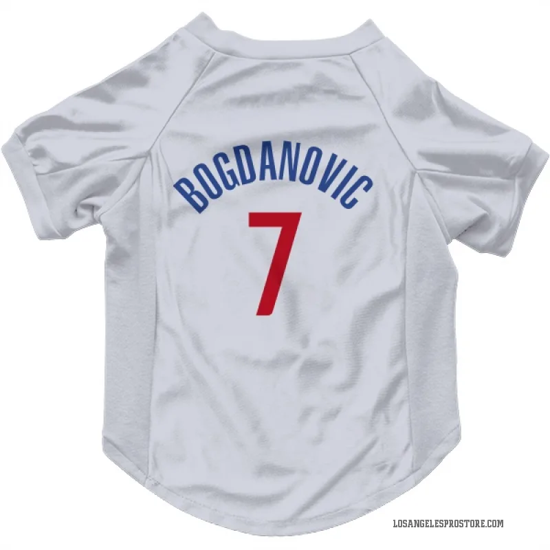 Bogdan Bogdanovic  White Los Angeles Clippers  Cat & Dog Pet Jersey