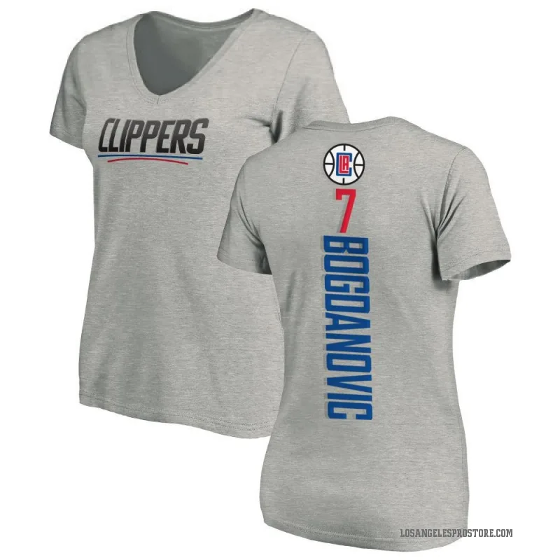 Bogdan Bogdanovic Women's Los Angeles Clippers Ash Backer T-Shirt