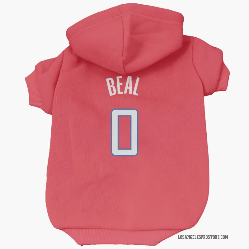 Bradley Beal  Red Los Angeles Clippers  Cat & Dog Pet Hoodie