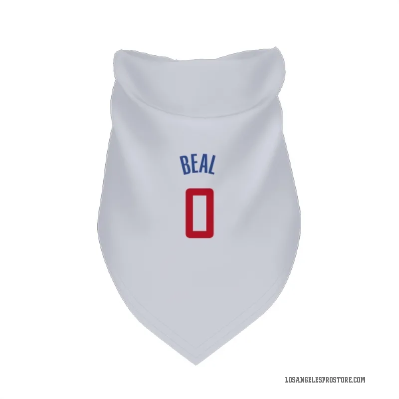 Bradley Beal  White Los Angeles Clippers  Cat & Dog Pet Bandana