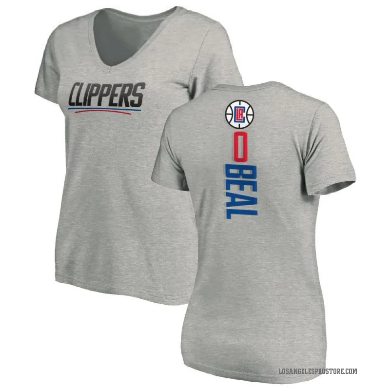 Bradley Beal Women's Los Angeles Clippers Ash Backer T-Shirt