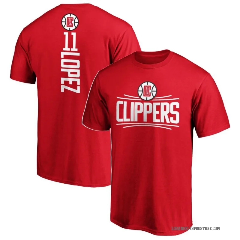 Brook Lopez Men's Royal Los Angeles Clippers Backer T-Shirt