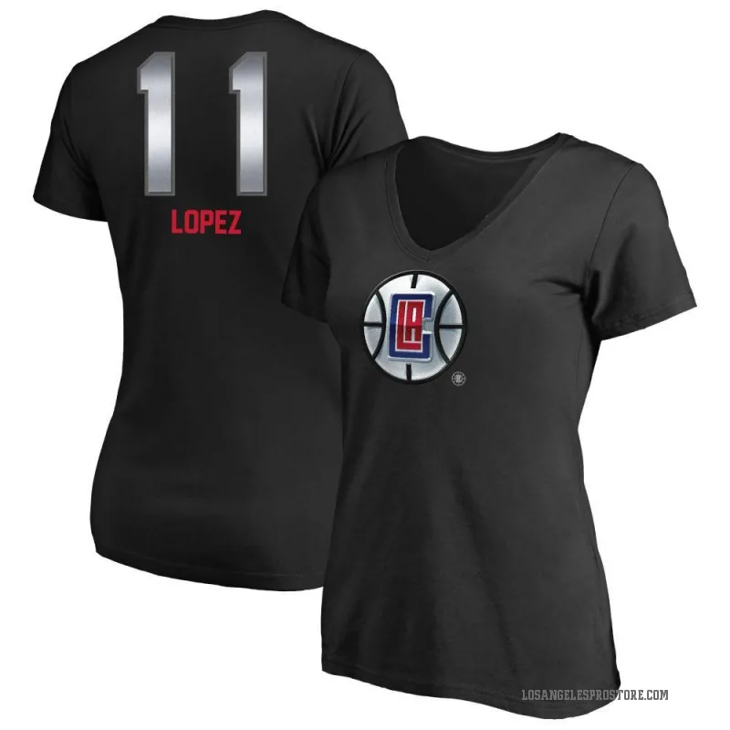 Brook Lopez Women's Black Los Angeles Clippers Midnight Mascot T-Shirt