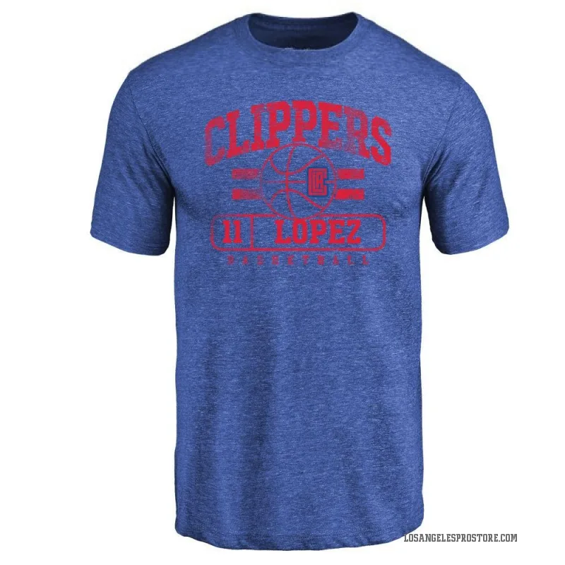 Brook Lopez Youth Royal Los Angeles Clippers Baseline T-Shirt