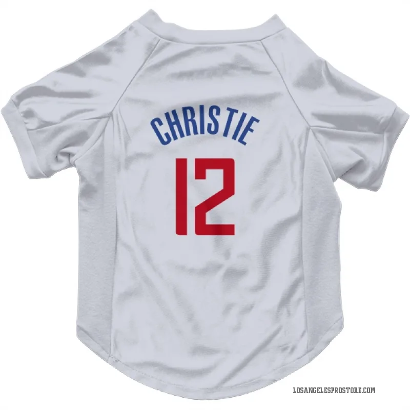 Cam Christie  White Los Angeles Clippers  Cat & Dog Pet Jersey