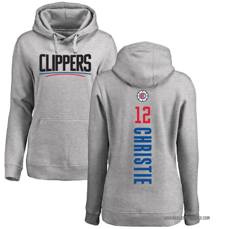 Cam Christie Women's Los Angeles Clippers Branded Ash Backer Pullover Hoodie