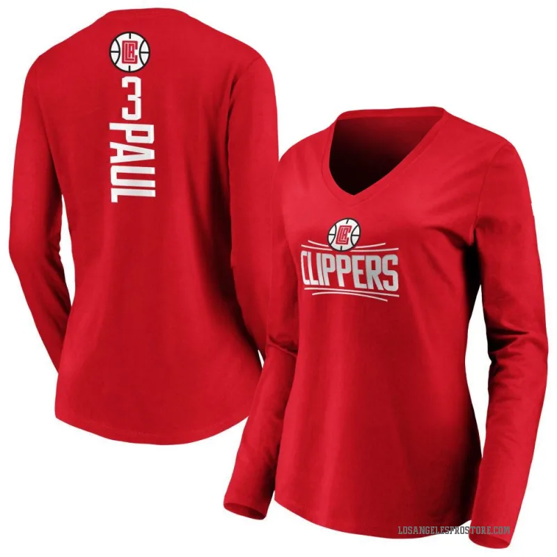 Chris Paul Women's Royal Los Angeles Clippers Backer Long Sleeve T-Shirt