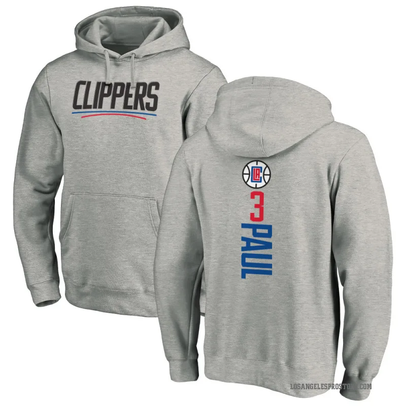 Chris Paul Youth Los Angeles Clippers Branded Ash Backer Pullover Hoodie