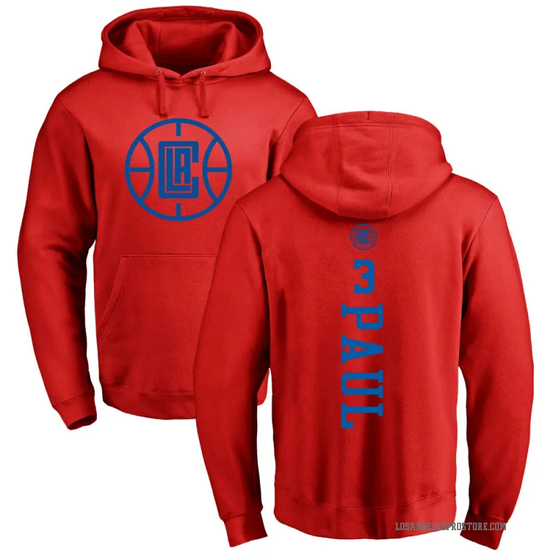 Chris Paul Youth Red Los Angeles Clippers Branded One Color Backer Pullover Hoodie