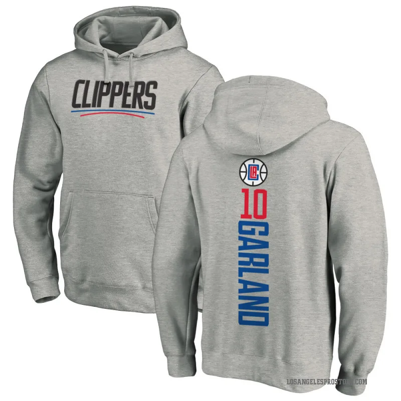Darius Garland Men's Los Angeles Clippers Branded Ash Backer Pullover Hoodie