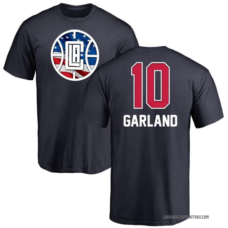Darius Garland Youth Navy Los Angeles Clippers Name and Number Banner Wave T-Shirt