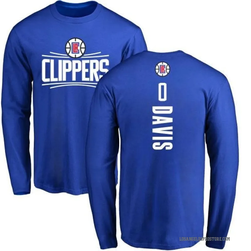 Glen Davis Men's Royal Los Angeles Clippers Backer Long Sleeve T-Shirt