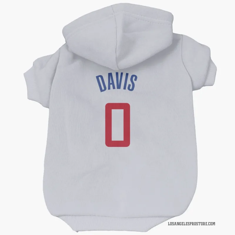 Glen Davis  White Los Angeles Clippers  Cat & Dog Pet Hoodie