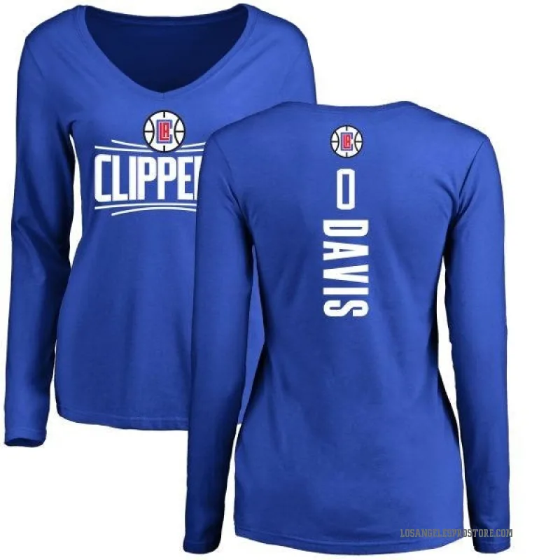 Glen Davis Women's Royal Los Angeles Clippers Backer Long Sleeve T-Shirt