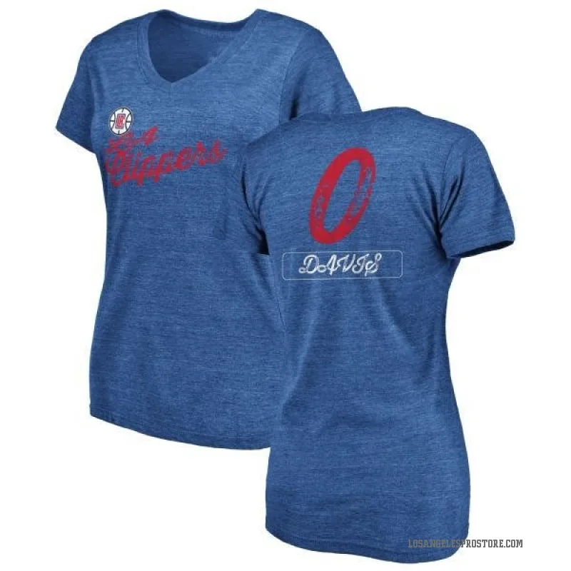 Glen Davis Women's Royal Los Angeles Clippers Sideline V-Neck T-Shirt