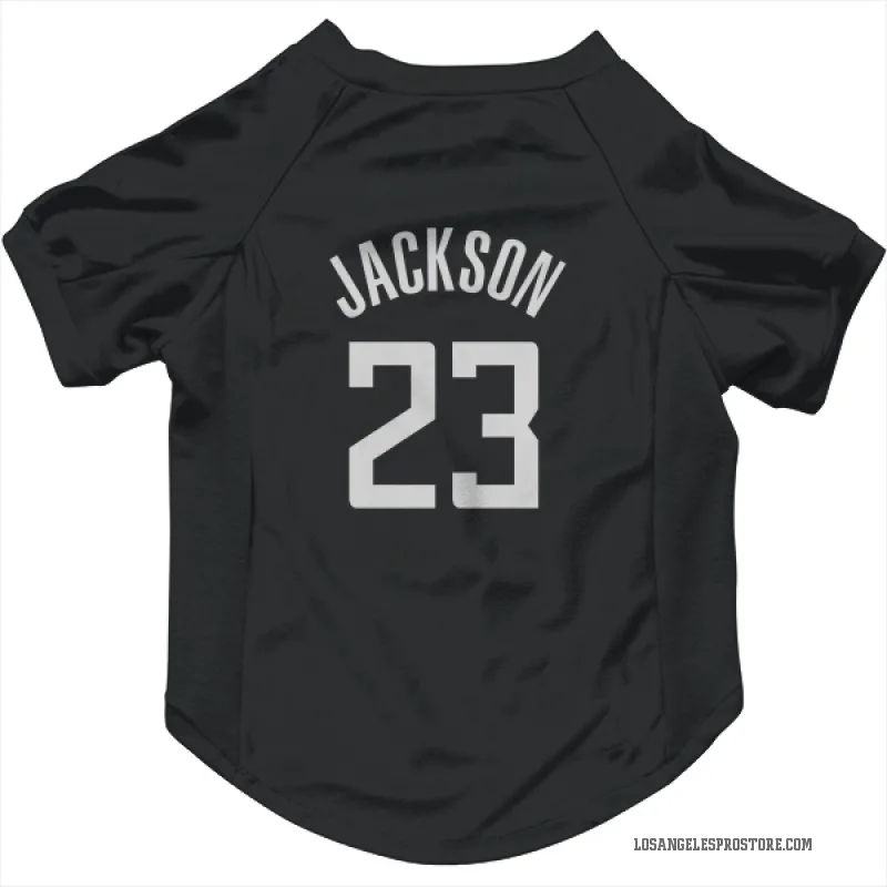 Isaiah Jackson  Black Los Angeles Clippers  Cat & Dog Pet Jersey