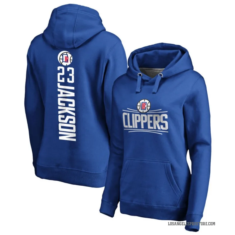 Isaiah Jackson Women's Royal Los Angeles Clippers Branded Backer Pullover Hoodie