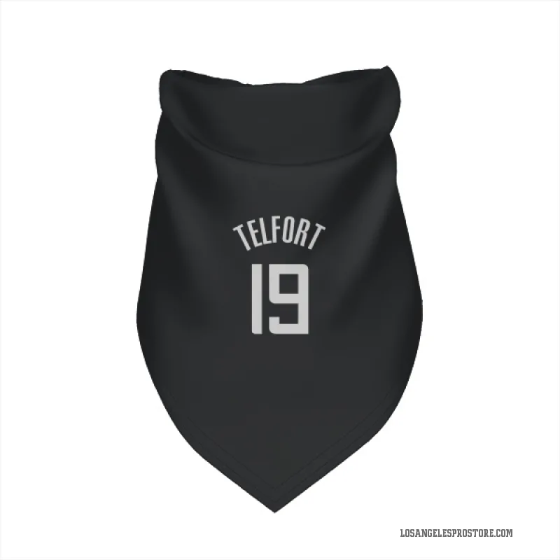 Jahmyl Telfort  Black Los Angeles Clippers  Cat & Dog Pet Bandana
