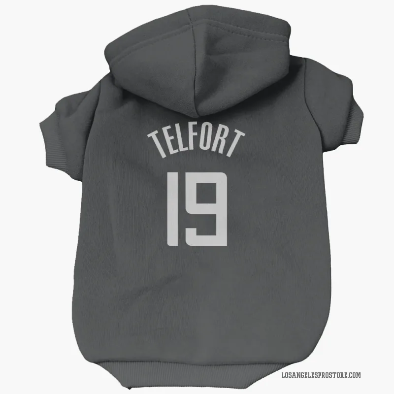 Jahmyl Telfort  Black Los Angeles Clippers  Cat & Dog Pet Hoodie
