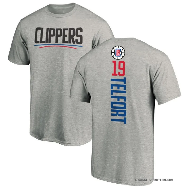 Jahmyl Telfort Men's Los Angeles Clippers Ash Backer T-Shirt