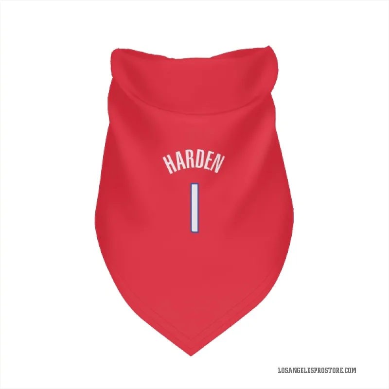 James Harden Red Los Angeles Clippers Cat & Dog Pet Bandana