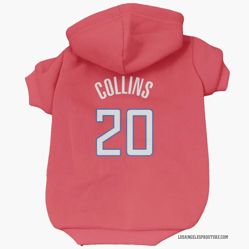 John Collins  Red Los Angeles Clippers  Cat & Dog Pet Hoodie