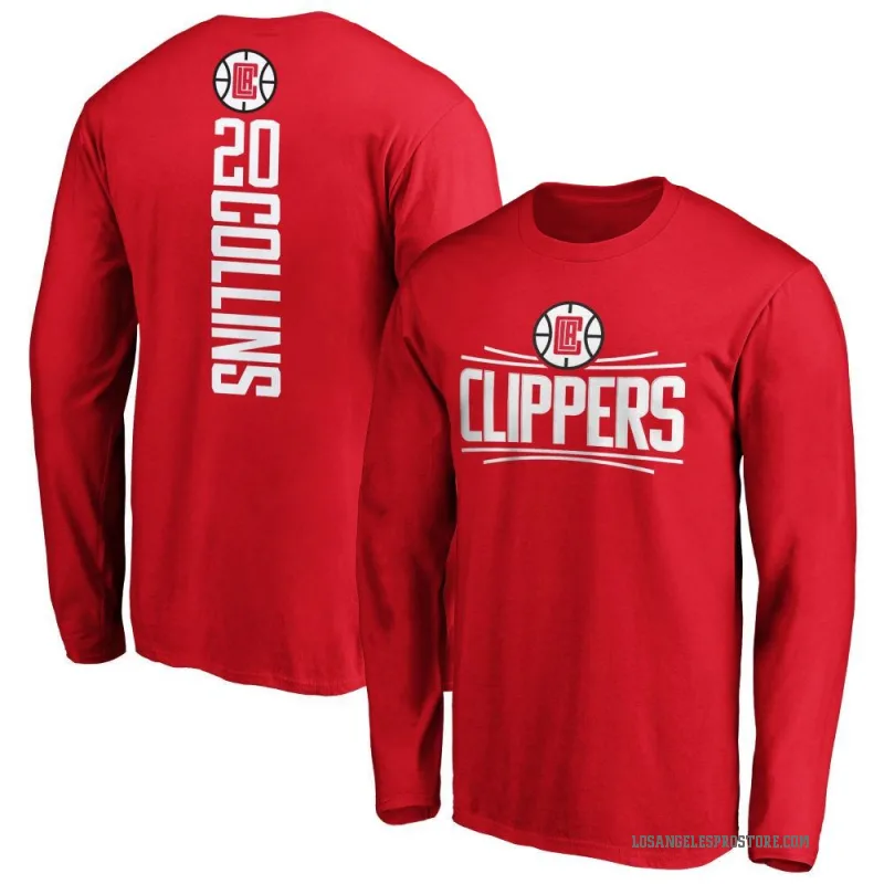 John Collins Youth Royal Los Angeles Clippers Backer Long Sleeve T-Shirt