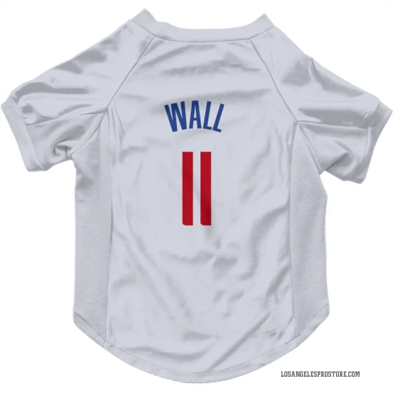 John Wall  White Los Angeles Clippers  Cat & Dog Pet Jersey
