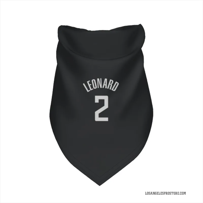 Kawhi Leonard  Black Los Angeles Clippers  Cat & Dog Pet Bandana
