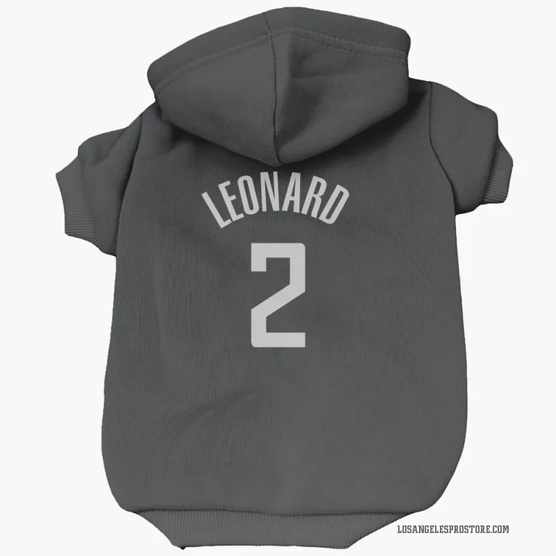 Kawhi Leonard  Black Los Angeles Clippers  Cat & Dog Pet Hoodie