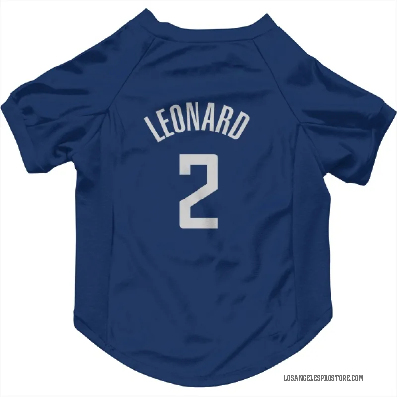 Kawhi Leonard  Blue Los Angeles Clippers  Cat & Dog Pet Jersey