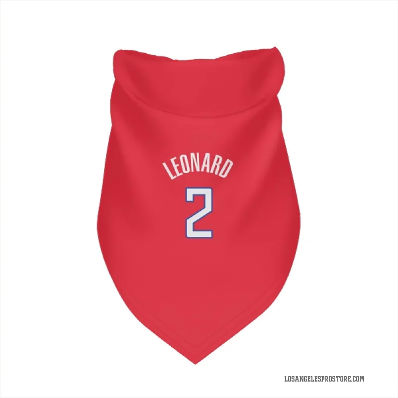 Kawhi Leonard  Red Los Angeles Clippers  Cat & Dog Pet Bandana