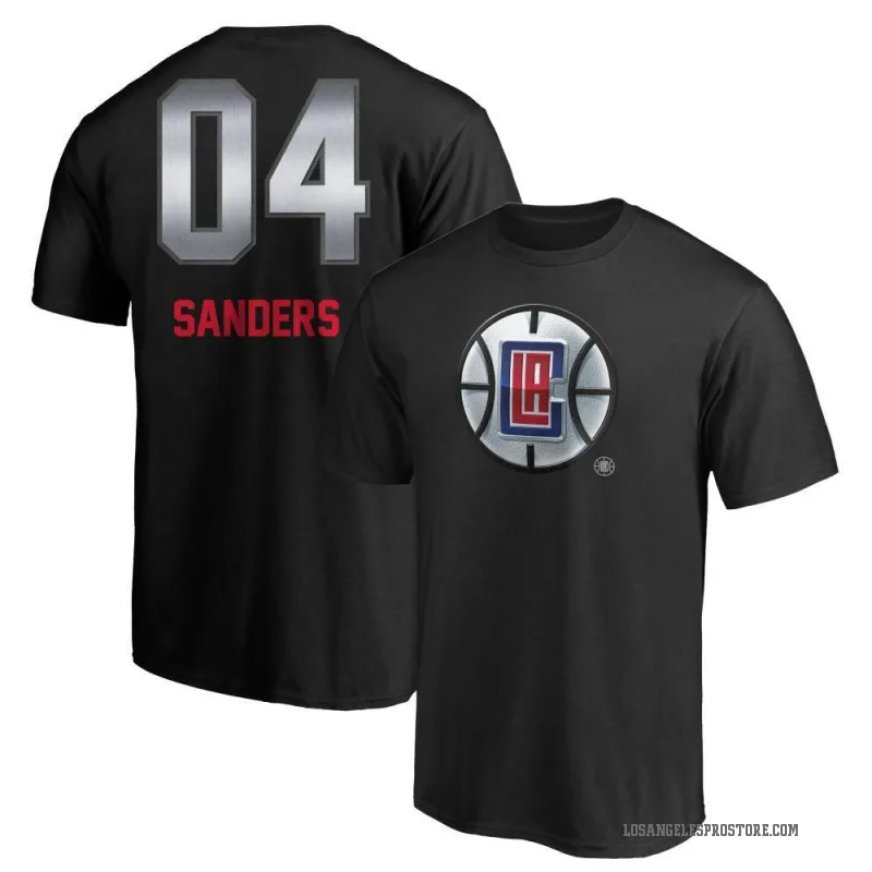 Kobe Sanders Men's Black Los Angeles Clippers Midnight Mascot T-Shirt
