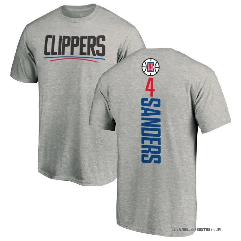 Kobe Sanders Youth Los Angeles Clippers Ash Backer T-Shirt