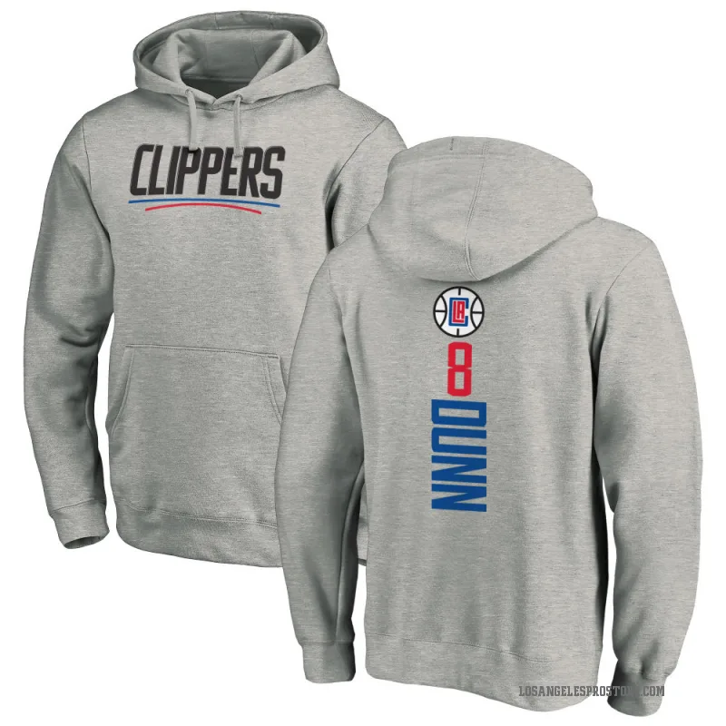 Kris Dunn Men's Los Angeles Clippers Branded Ash Backer Pullover Hoodie