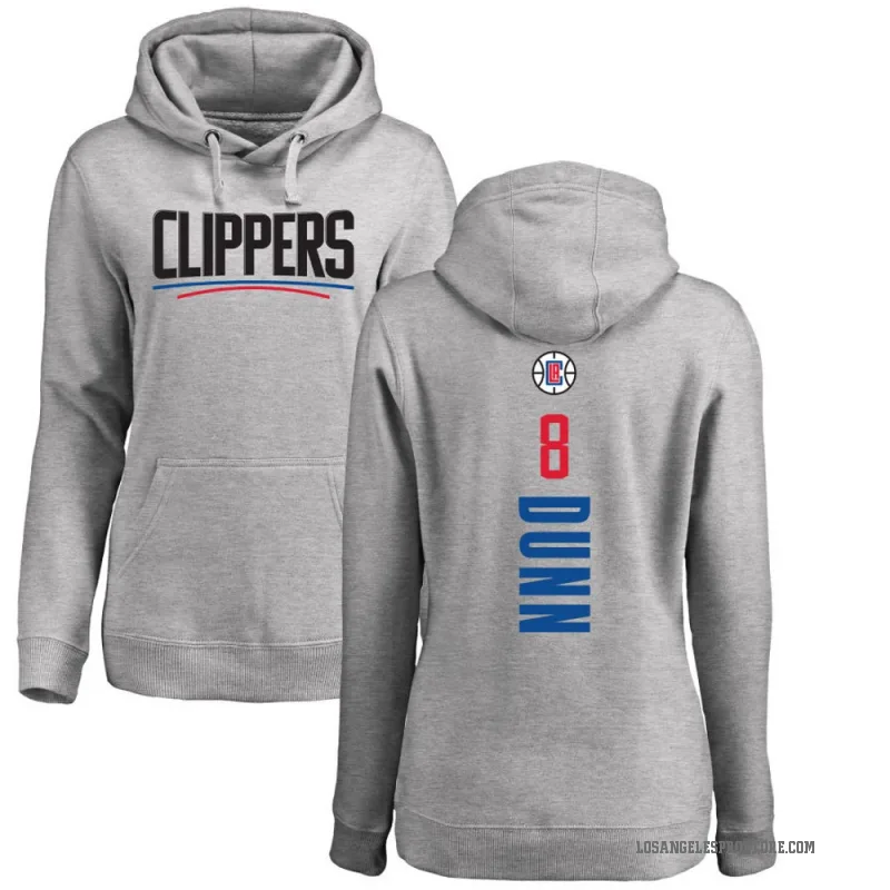 Kris Dunn Women's Los Angeles Clippers Branded Ash Backer Pullover Hoodie