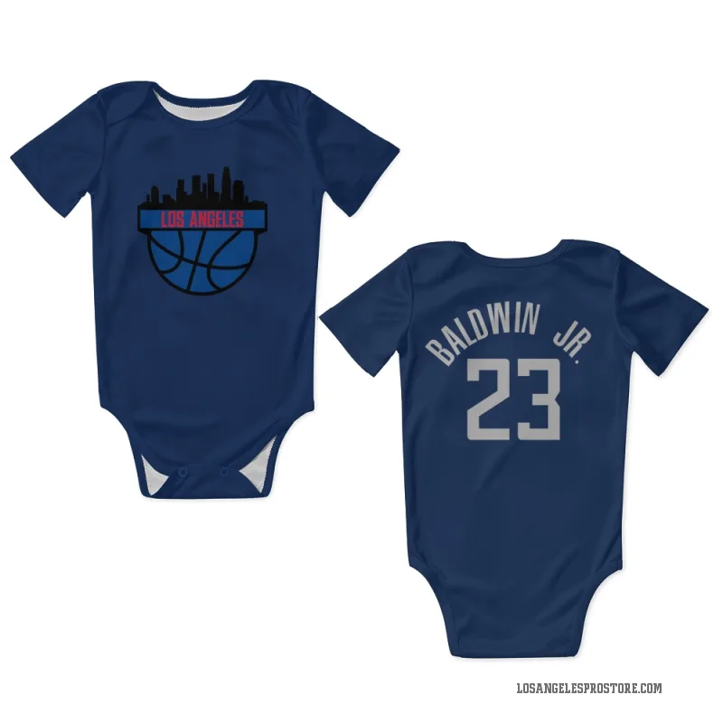 Patrick Baldwin Jr.  Blue Los Angeles Clippers  Newborn & Infant Bodysuit