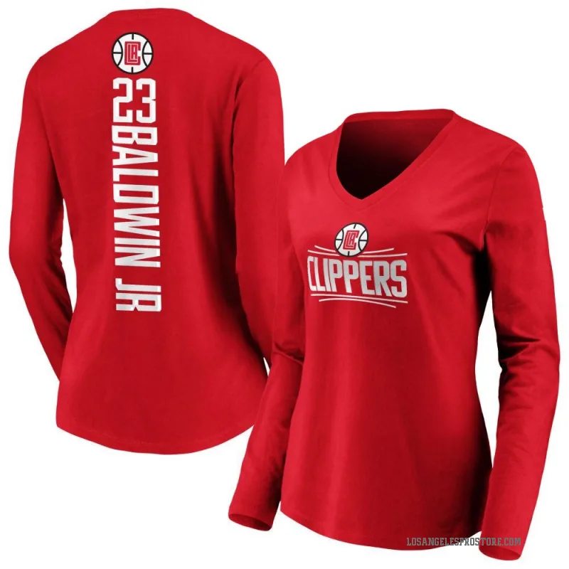 Patrick Baldwin Jr. Women's Royal Los Angeles Clippers Backer Long Sleeve T-Shirt