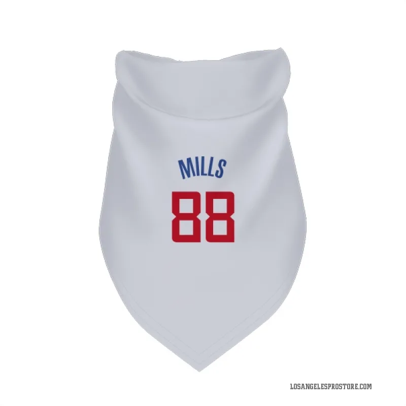 Patty Mills  White Los Angeles Clippers  Cat & Dog Pet Bandana