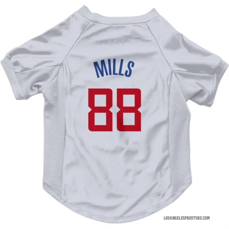 Patty Mills  White Los Angeles Clippers  Cat & Dog Pet Jersey