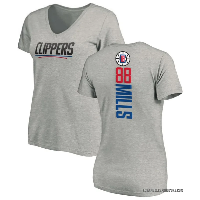 Patty Mills Women's Los Angeles Clippers Ash Backer T-Shirt